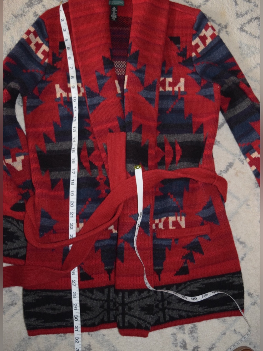 VINTAGE Ralph Lauren Shawl Collar Cardigan - Picture 7 of 11